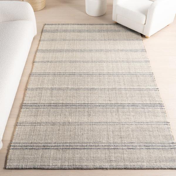 Nuloom Garnet Striped Wool Area Rug Ivory