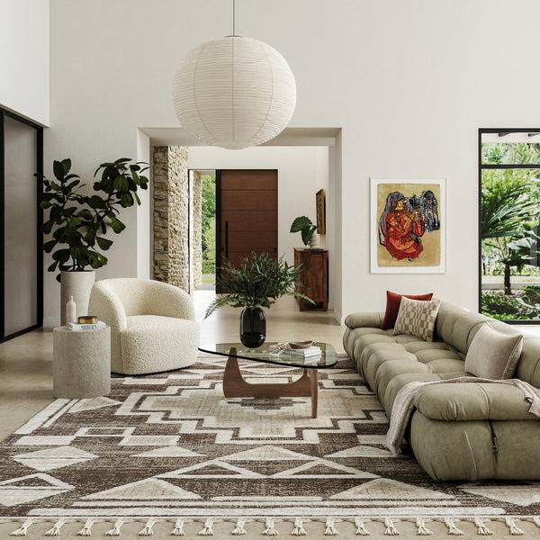 Nuloom Gatsby Southwestern Tasseled Area Rug Brown