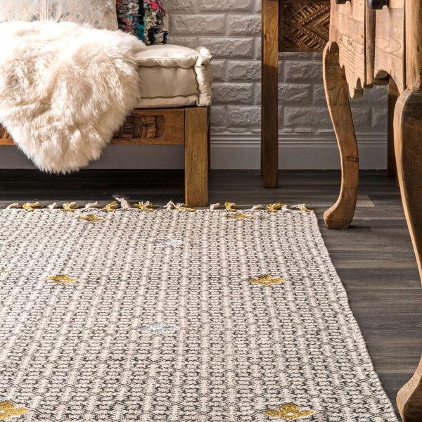 Nuloom Geometric Aliyah Ivory