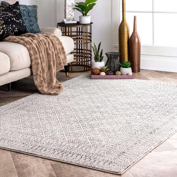 Nuloom Geometric Vernetta Beige