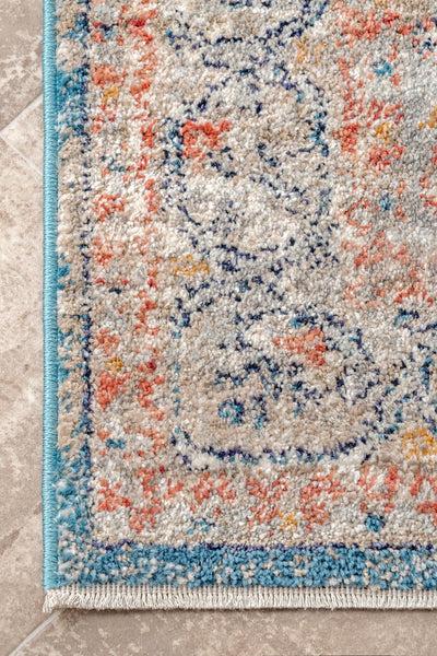 Nuloom Georgia Impassioned Medallion Blue