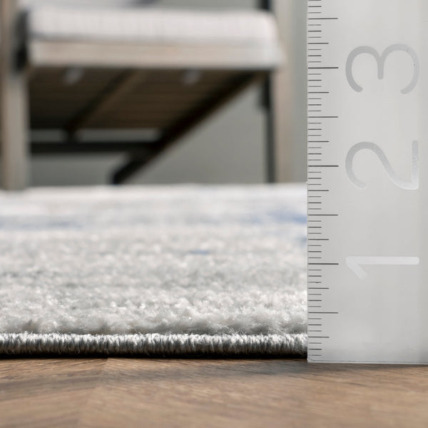 Nuloom Georgie Abstract Grid Area Rug Light Grey