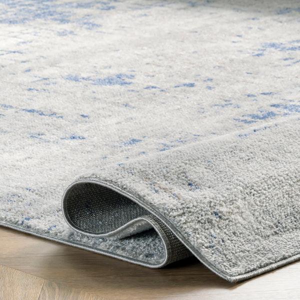 Nuloom Georgie Abstract Grid Area Rug Light Grey