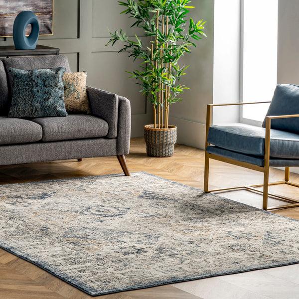 Nuloom Gia Distressed Transitional Area Rug Blue