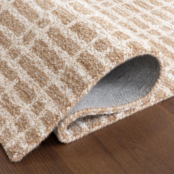 Nuloom Gio Crosshatch Wool Area Rug Beige