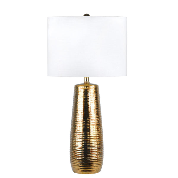 nuloom Globe 26" Ceramic Table Lamp Gold