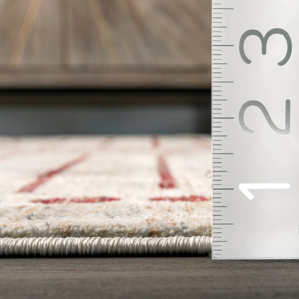 Nuloom Gothic Zen Fringed Area Rug Beige