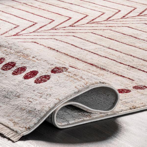 Nuloom Gothic Zen Fringed Area Rug Beige