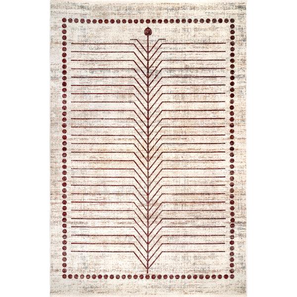 nuloom Gothic Zen Fringed Area Rug Beige