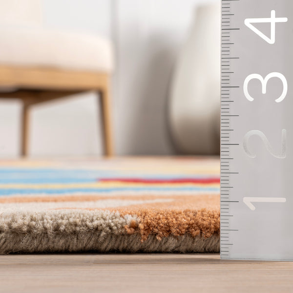 Nuloom Gramercy Abstract Wool Area Rug Multicolor