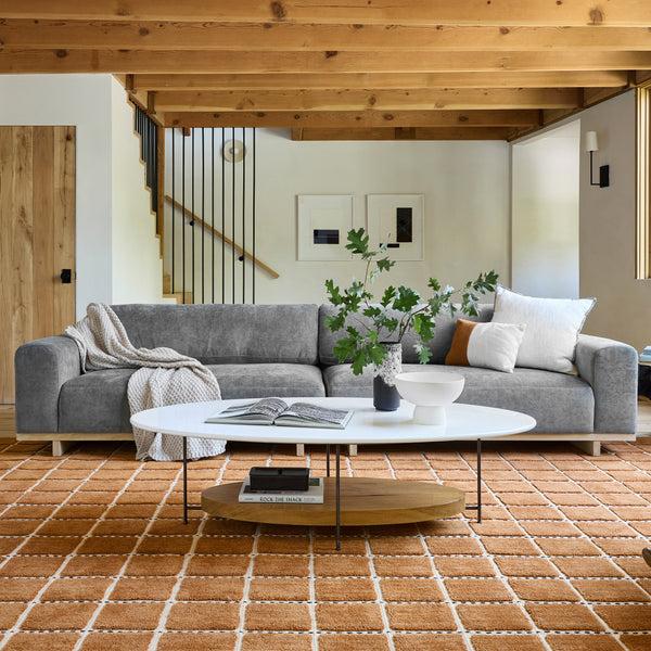 Nuloom Gretchen Checked Wool Area Rug Rust