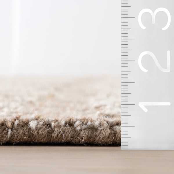 Nuloom Nuloom Halbeth Hand Tuffted Wool Area Rug Taupe