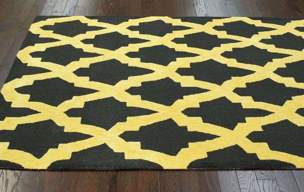 Nuloom Hand Hooked Jessica Cotton Rug Black