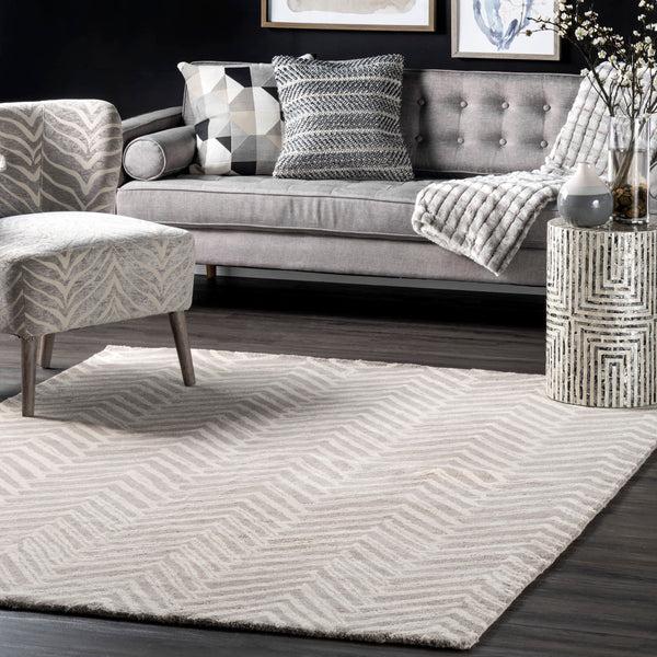 Nuloom Hand Tufted Alex Area Rug Beige