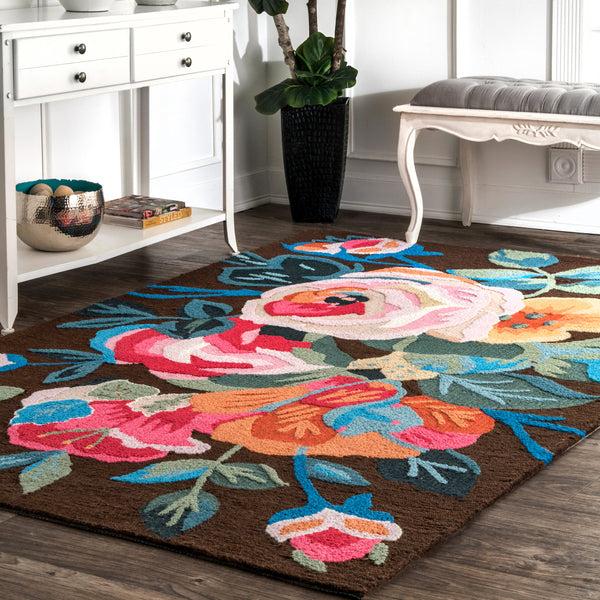Nuloom Hand Tufted Katrina Brown