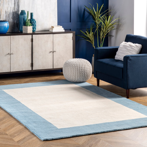 Nuloom Hand Tufted Paine Area Rug Baby Blue