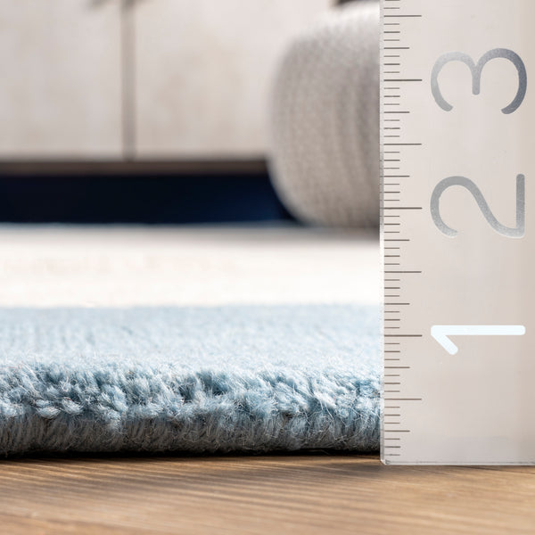 Nuloom Hand Tufted Paine Area Rug Baby Blue
