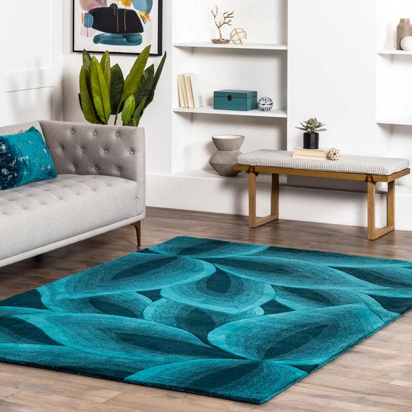 Nuloom Hand Tufted Svetlana Teal