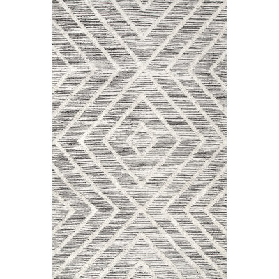 nuloom Hand Woven Diamond Jenna Natural