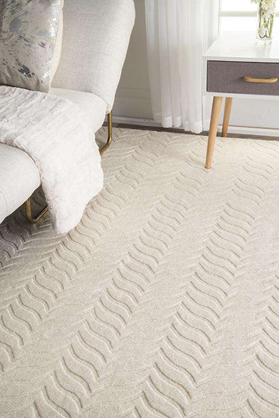 Nuloom Hand Woven Lundberg Ivory