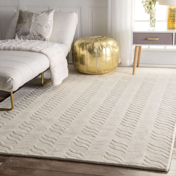 Nuloom Hand Woven Lundberg Ivory