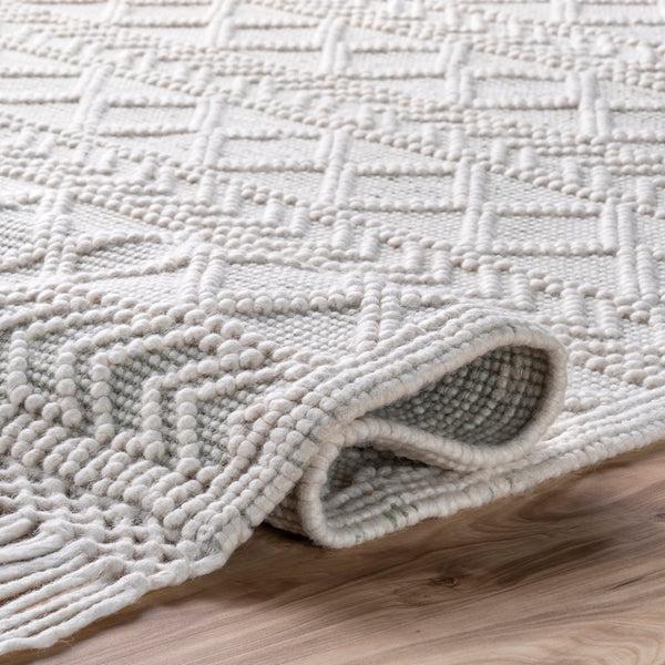 Nuloom Hand Woven Tabatha Tassel Cream