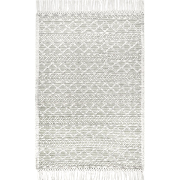 nuloom Hand Woven Tabatha Tassel Cream