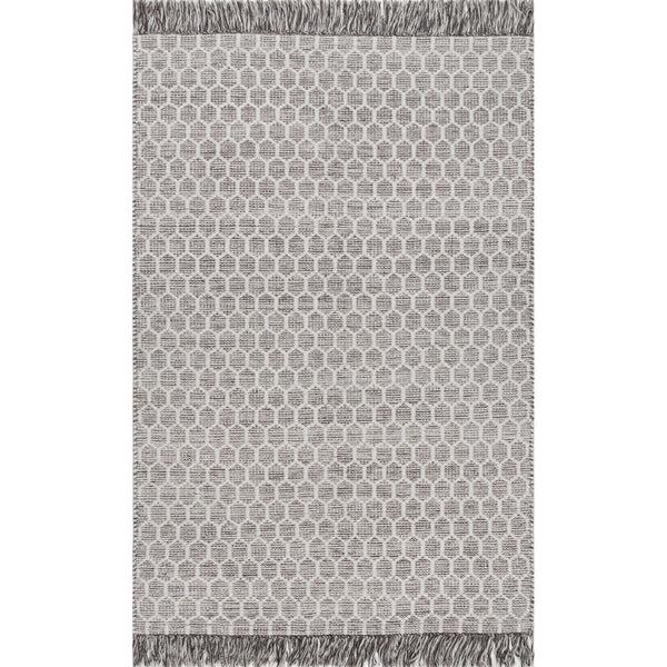 nuloom Handmade Edris Tassel Area Rug Grey