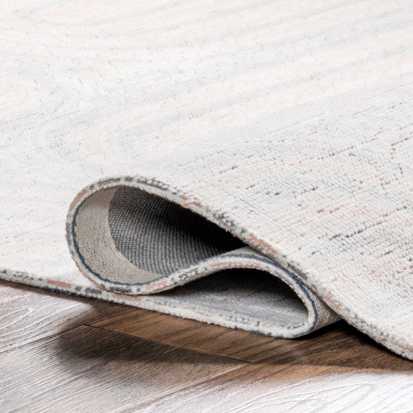 Nuloom Hartley Retro Geometric Wool Area Rug Grey