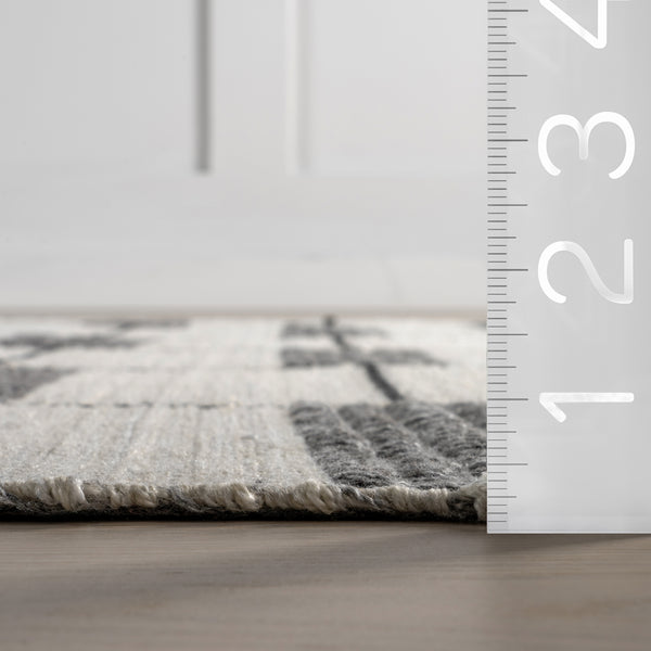 Nuloom Harvey Wool And Cotton Area Rug Ivory