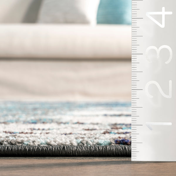 Nuloom Haydee Glacial Abstract Area Rug Blue