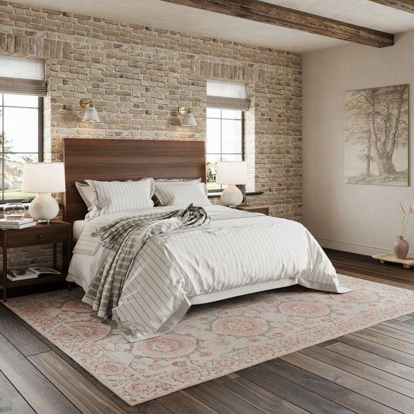 Nuloom Nuloom Hillstone Collection Winnow Traditional Vintage Medallion Area Rug Ivory