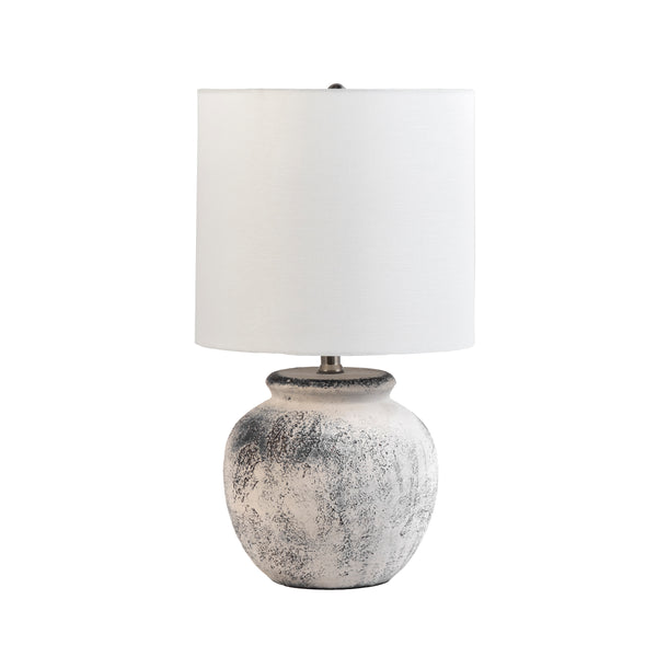 nuloom Hilma 22" Distressed Ceramic Table Lamp Gray