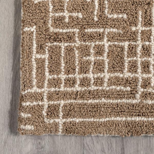 Nuloom Hive Jute And Wool Area Rug Natural