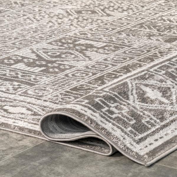 Nuloom Irene Tribal Panel Area Rug Gray