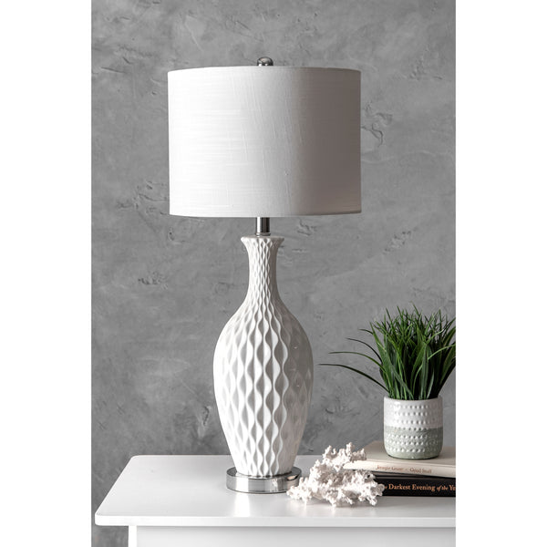 Nuloom Irvine 28" Ceramic Table Lamp Ivory