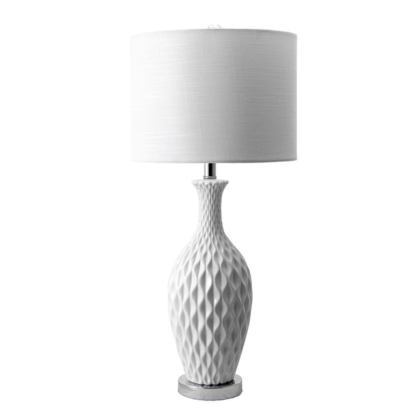 nuloom Irvine 28" Ceramic Table Lamp Ivory