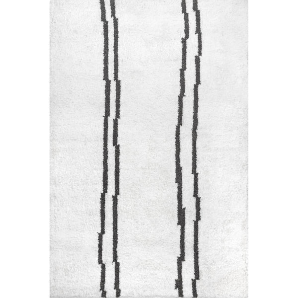 nuloom Isis Handmade Striped Modern Area Rug Ivory