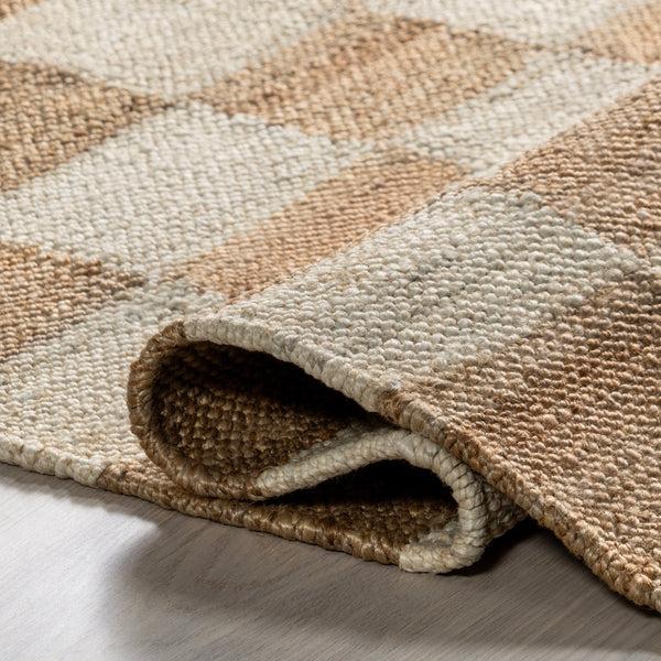 Nuloom Izara Checkered Jute Area Rug Natural