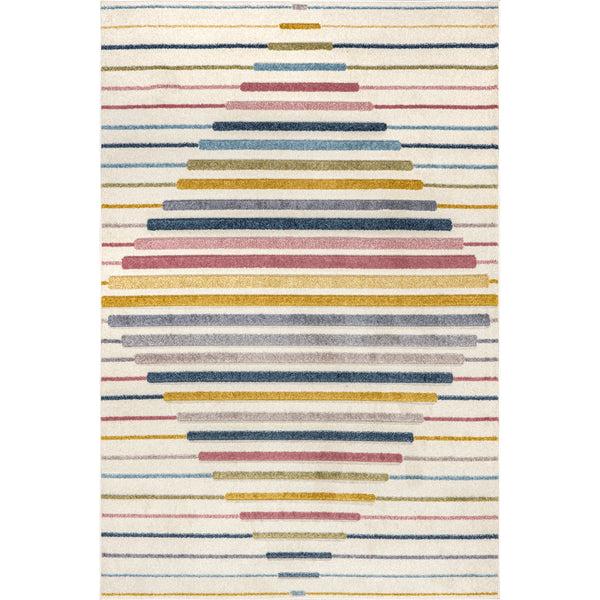 nuloom Jaelynn Diamond Striped Kids Area Rug Multi