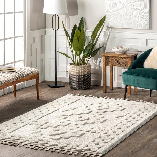 Nuloom Janece Casual Striped Jute Area Rug Beige