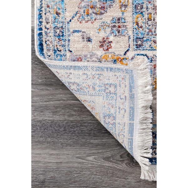 Nuloom Janel Floral Fringe Grey