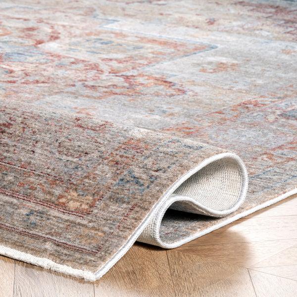 Nuloom Jayden Cardinal Medallion Beige