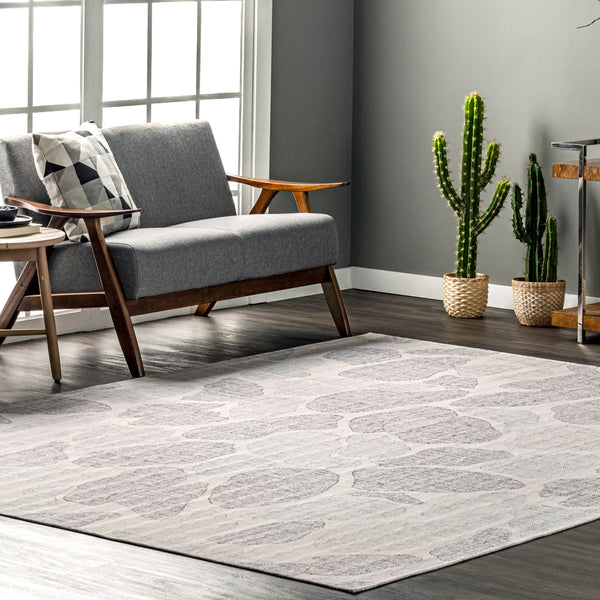 Nuloom Jenna Washable Pebble Area Rug Beige