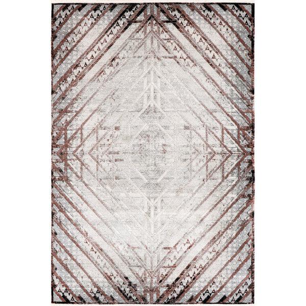 nuloom Jesse Geometric Faded Fringe Area Rug Beige
