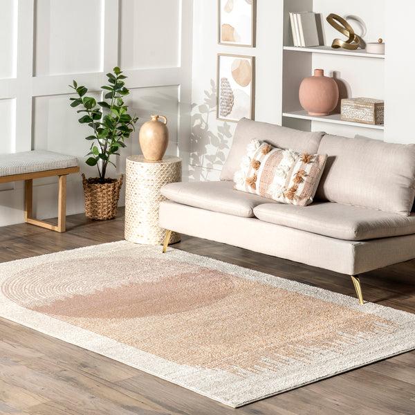 Nuloom Jobelle Modern Sunray Area Rug Rust