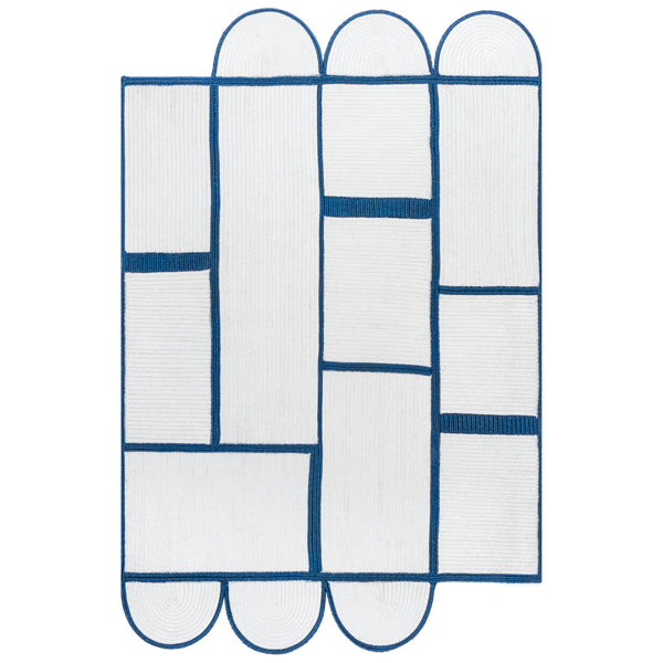 nuloom Jolynn Modern Braided Shapes Area Rug Blue