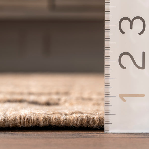Nuloom Jovianne Textured Lattice Area Rug Natural