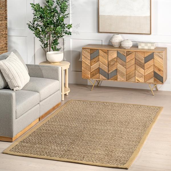 Nuloom Kaelie Casual Seagrass Area Rug Beige