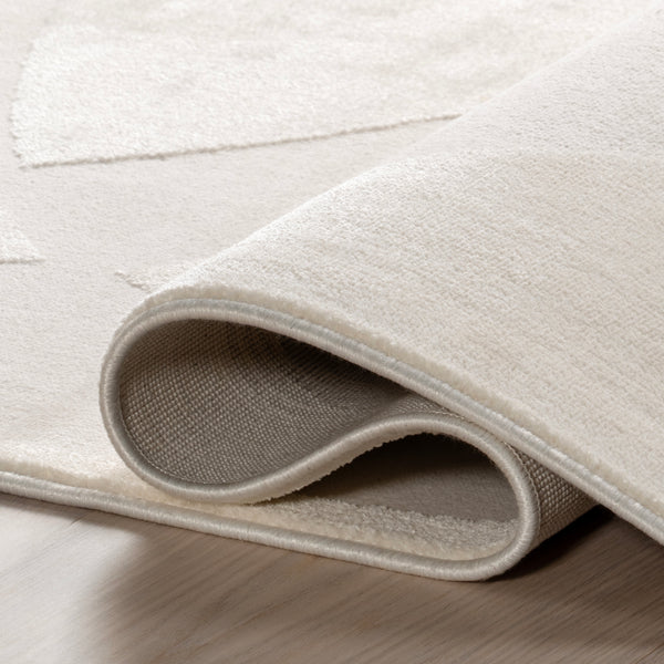 Nuloom Kahili High-Low Abstract Area Rug Cream